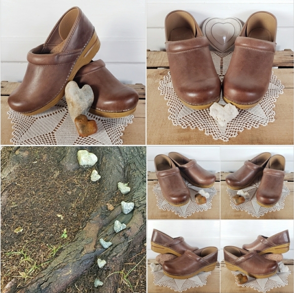 Neutral Dansko Pro Clogs Booties boho cottage chore minimalist coastal comfort - Picture 10 of 16